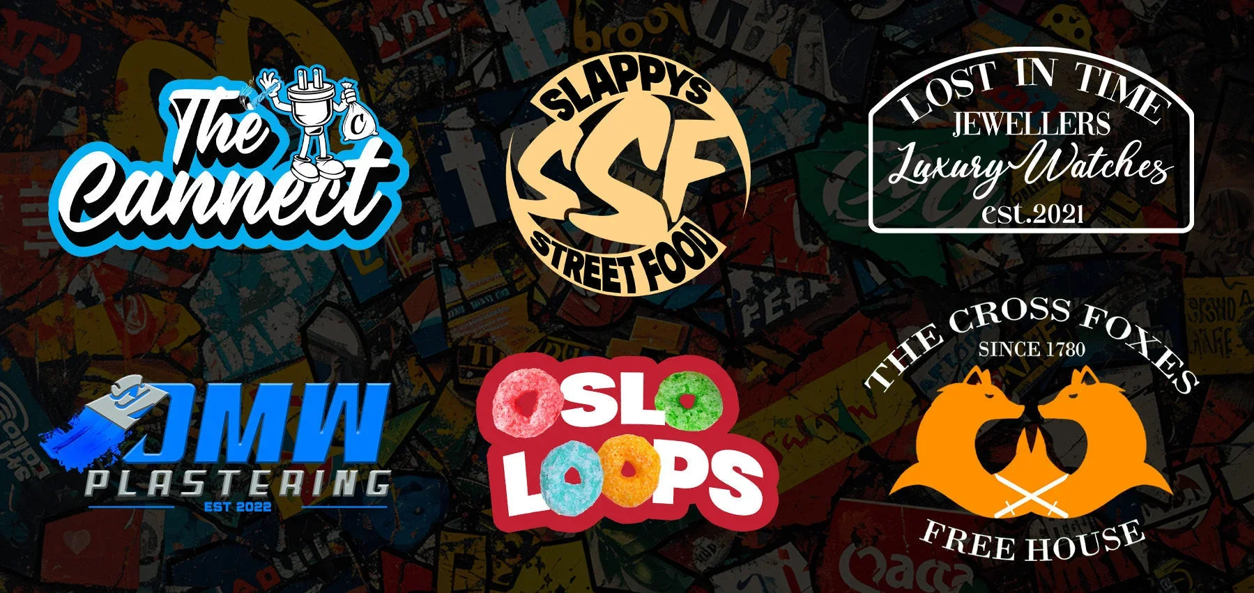 Logo design ideas collage
