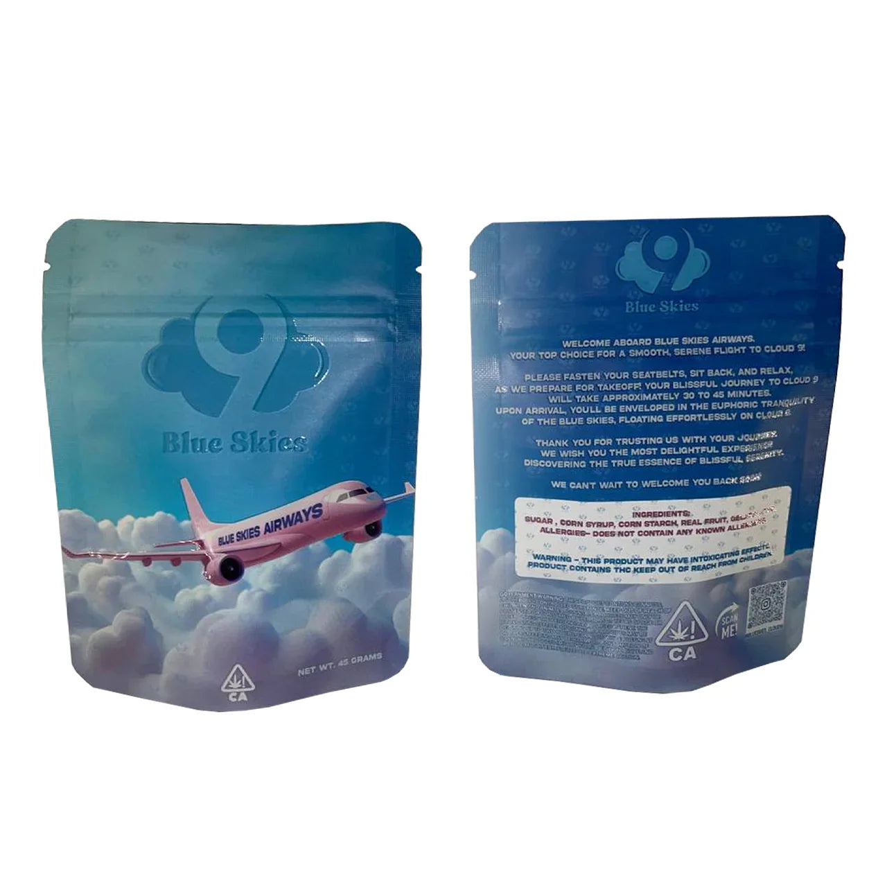 Custom mylar bags UV printed with vibrant full colour artwork