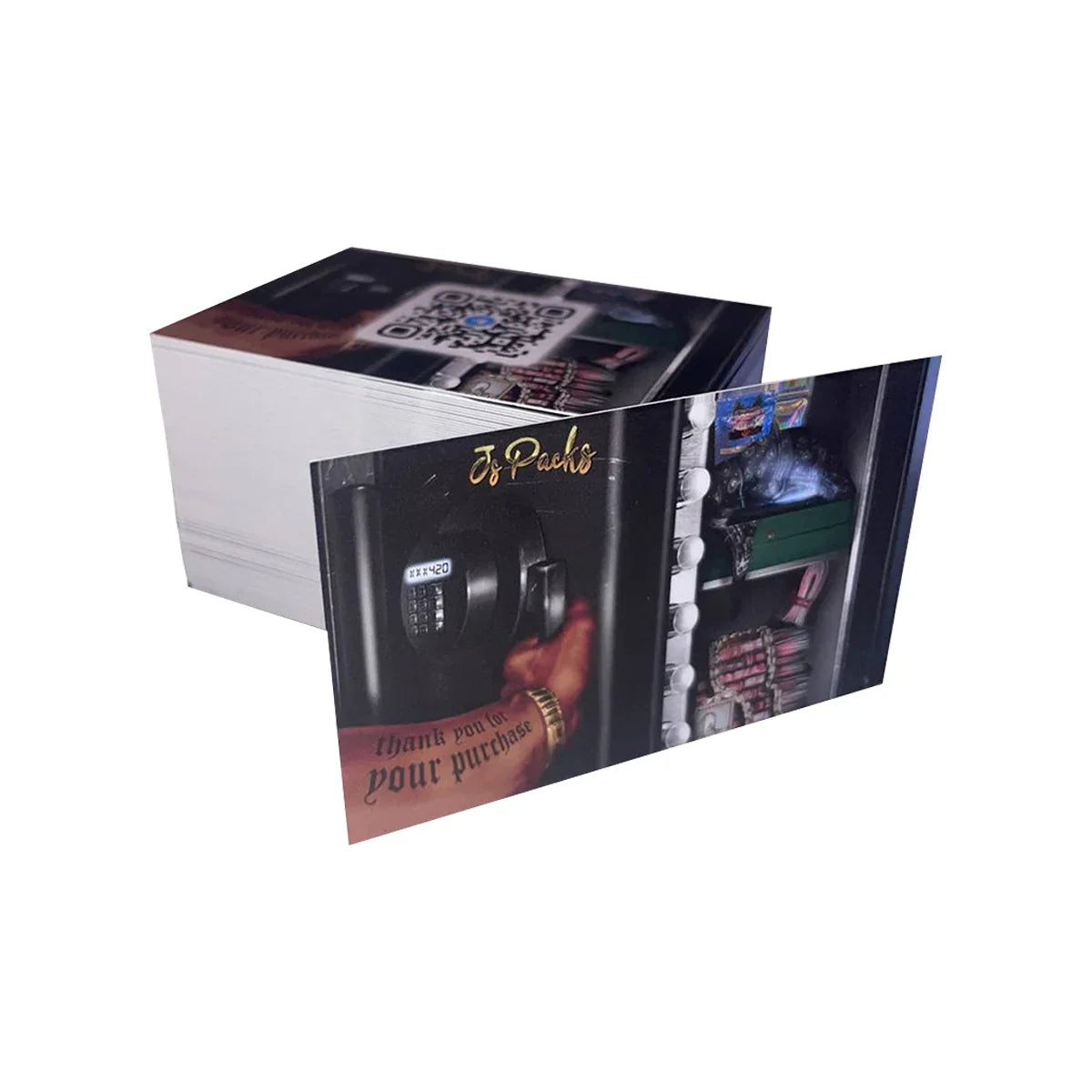 custom business card design with QR code