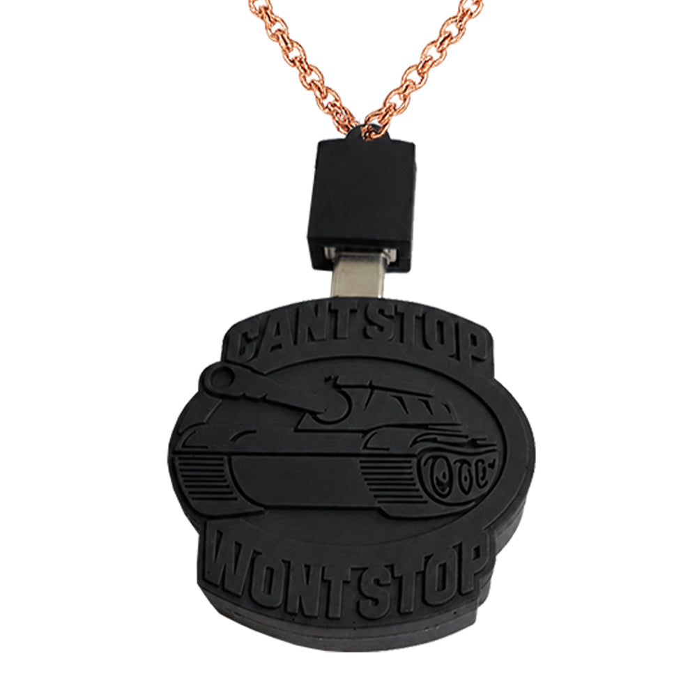 Custom music USB flash drive with exclusive album artwork, digital download content and artist merch collectible band merchandise USB stick with USB-C compatibility for album sales and music fans.