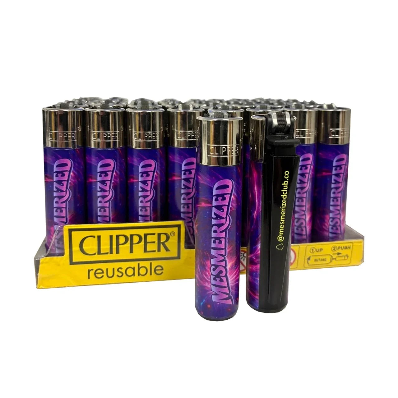 Direct printed personalized Clipper lighters with custom full-colour designs