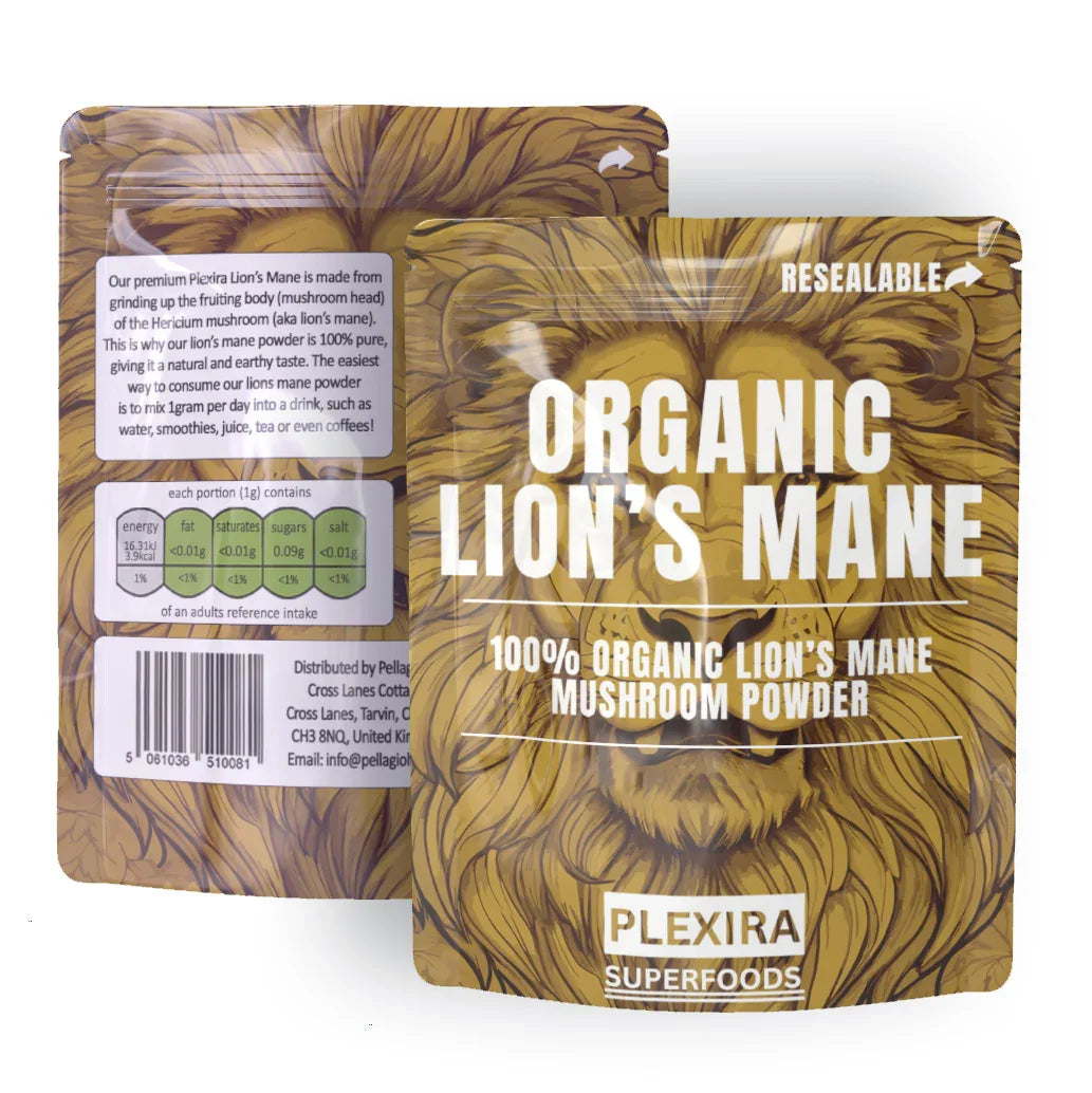 Branded mylar bags for protein powder and nutritional supplements.