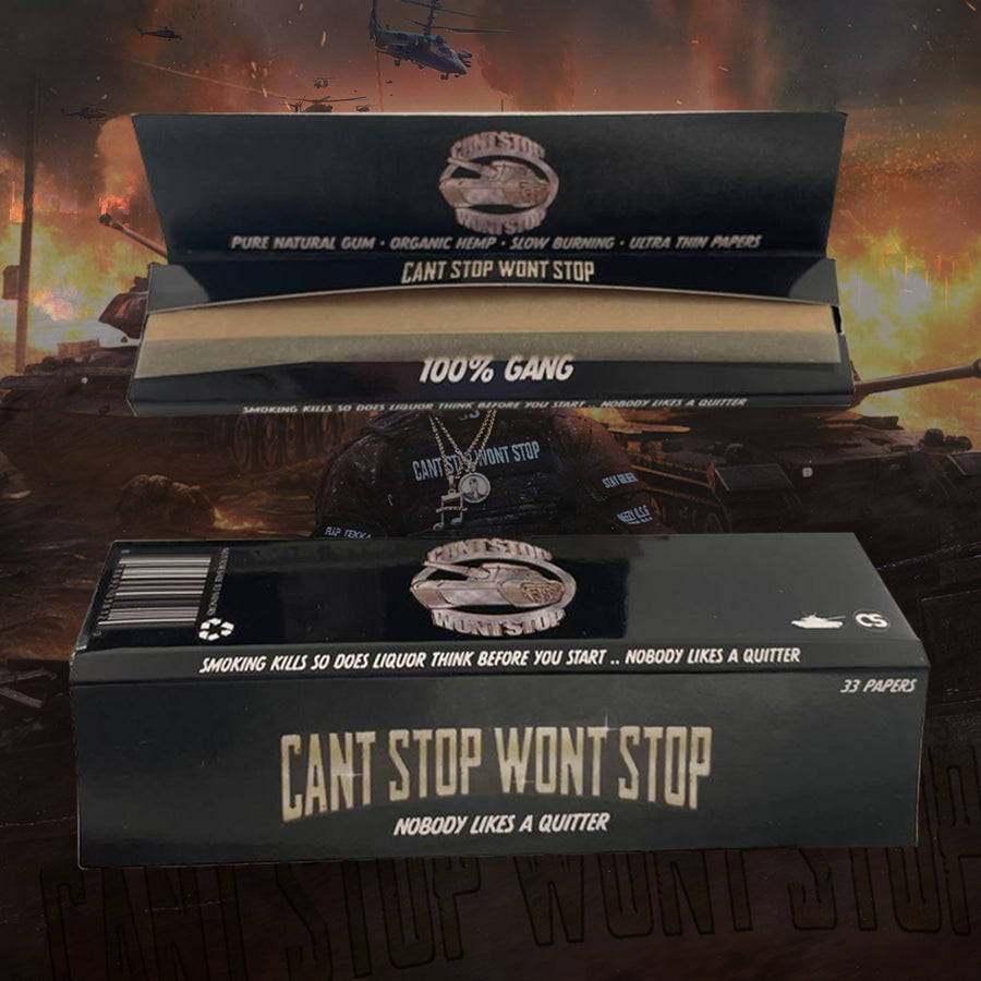 Custom rolling papers created for Meekz album launch merchandise.