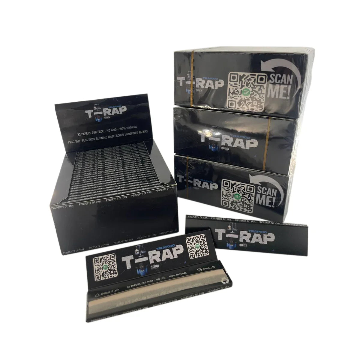 custom rolling papers designed & printed by cloud n9ne for trapx10