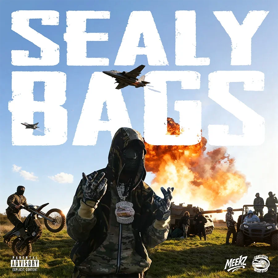 Custom Meekz album cover design by Cloud N9ne — UK graphic designer specialising in hip hop, rap and drill album artwork services.