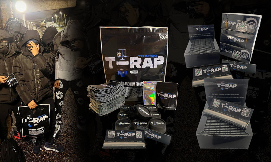 T-rap Album merch design print, Packaging & Smoking acessories