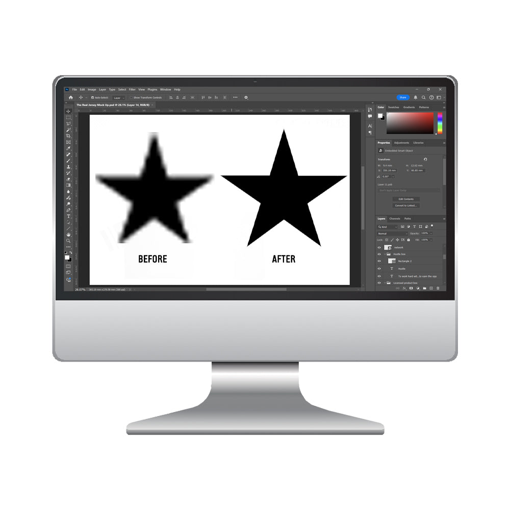 Verschwommenes Logo reparieren | Professioneller Designservice
