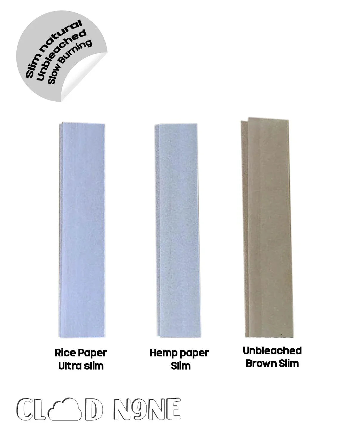 Custom King Sized Rolling Papers - With Custom Display Box - CloudNine