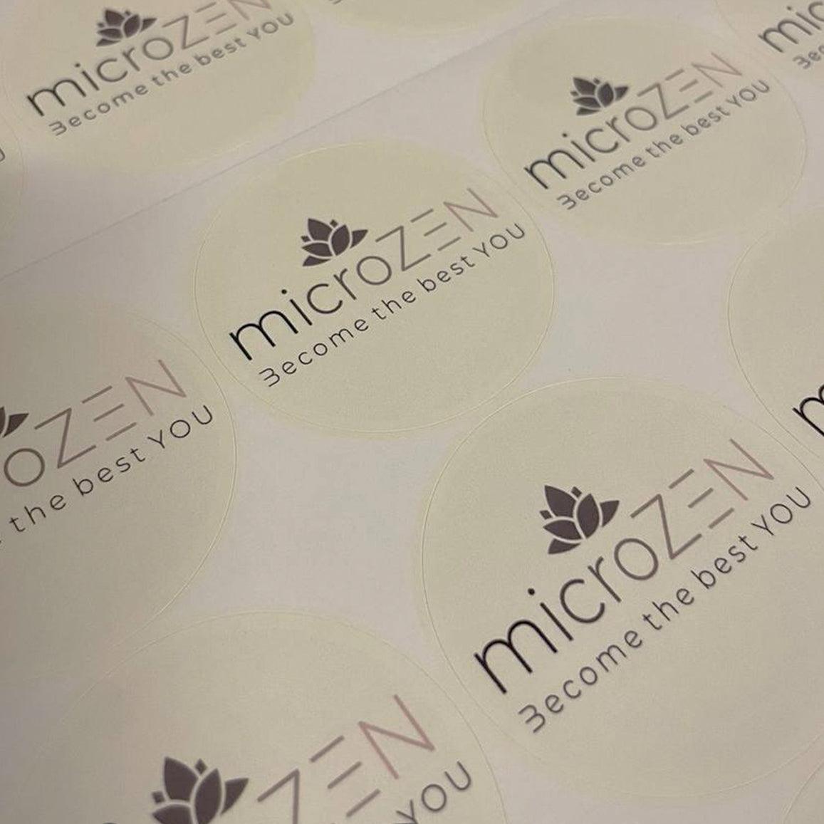 stickers with company logo